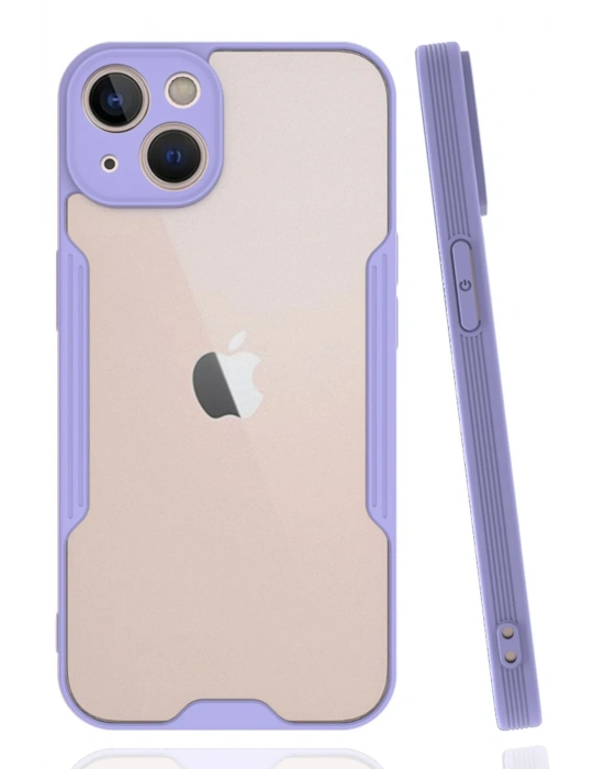 Newface iPhone 14 Kılıf Platin Silikon - Lila