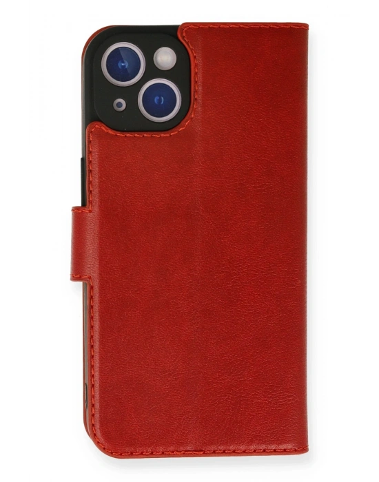 Newface iPhone 14 Kılıf Trend S Plus Kapaklı Kılıf - Kırmızı