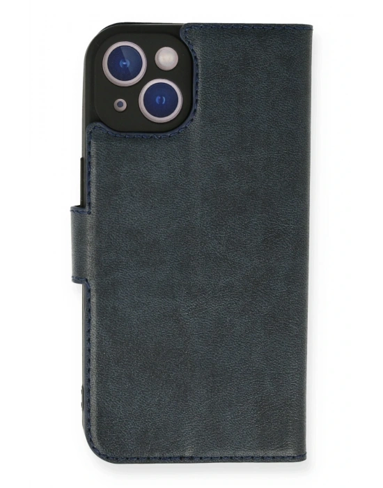 Newface iPhone 14 Kılıf Trend S Plus Kapaklı Kılıf - Lacivert