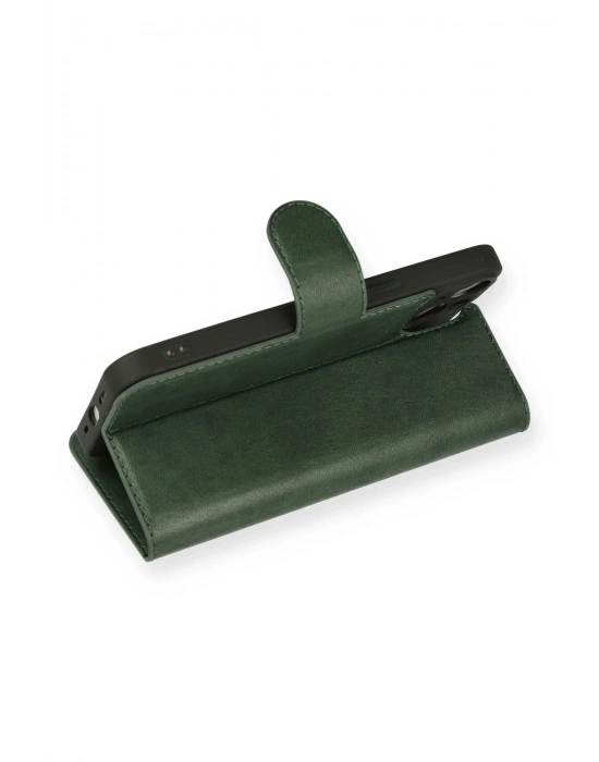 Newface iPhone 14 Kılıf Trend S Plus Kapaklı Kılıf - Yeşil