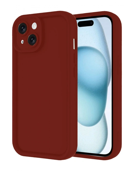 Newface iPhone 14 Kılıf Viera Silikon - Bordo