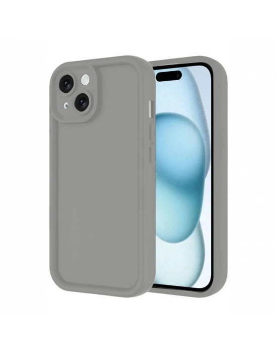 Newface iPhone 14 Kılıf Viera Silikon - Gri