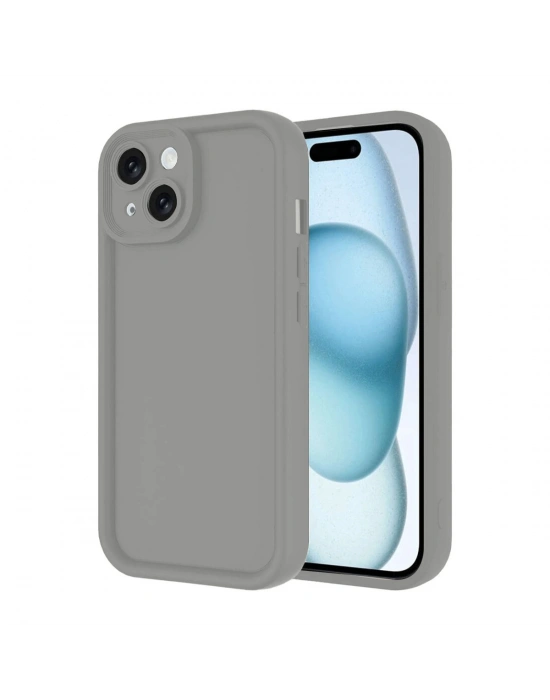 Newface iPhone 14 Kılıf Viera Silikon - Gri