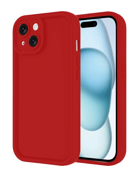 Newface iPhone 14 Kılıf Viera Silikon - Kırmızı