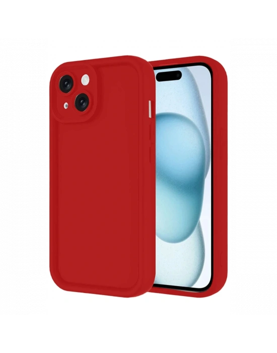 Newface iPhone 14 Kılıf Viera Silikon - Kırmızı