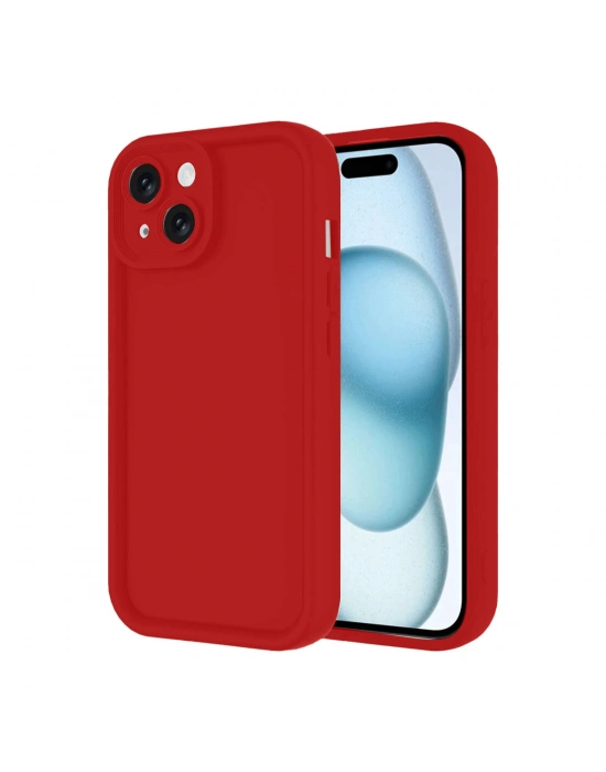 Newface iPhone 14 Kılıf Viera Silikon - Kırmızı