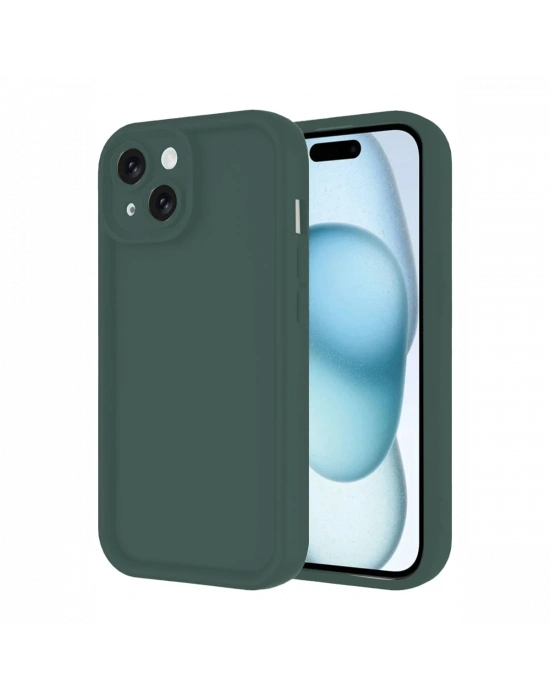 Newface iPhone 14 Kılıf Viera Silikon - Koyu Yeşil