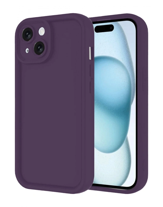 Newface iPhone 14 Kılıf Viera Silikon - Mor