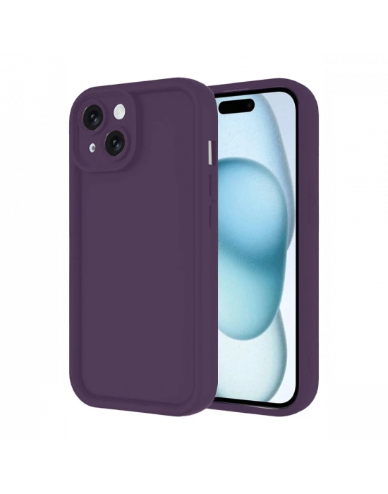 Newface iPhone 14 Kılıf Viera Silikon - Mor