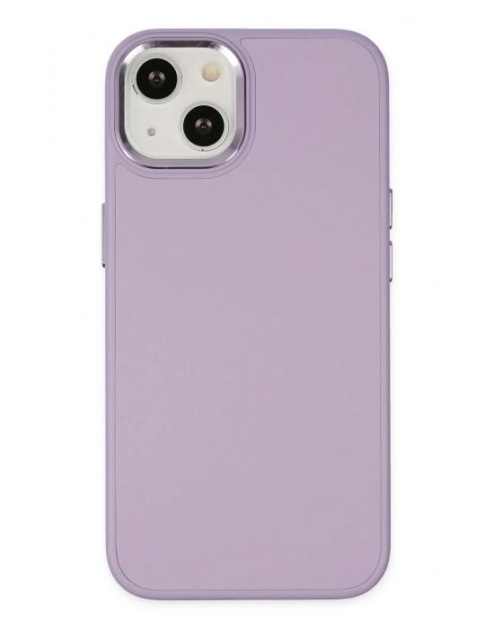 Newface iPhone 14 Plus Kılıf Asya Deri Silikon - Lila