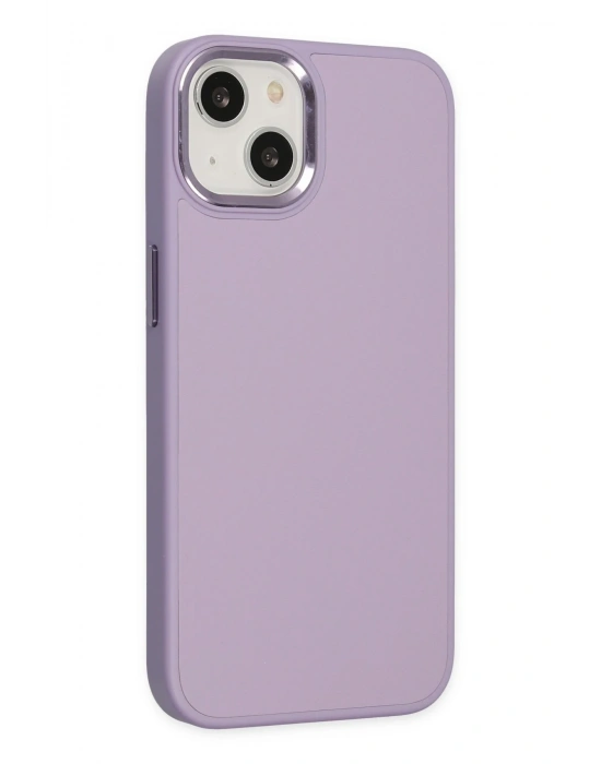 Newface iPhone 14 Plus Kılıf Asya Deri Silikon - Lila