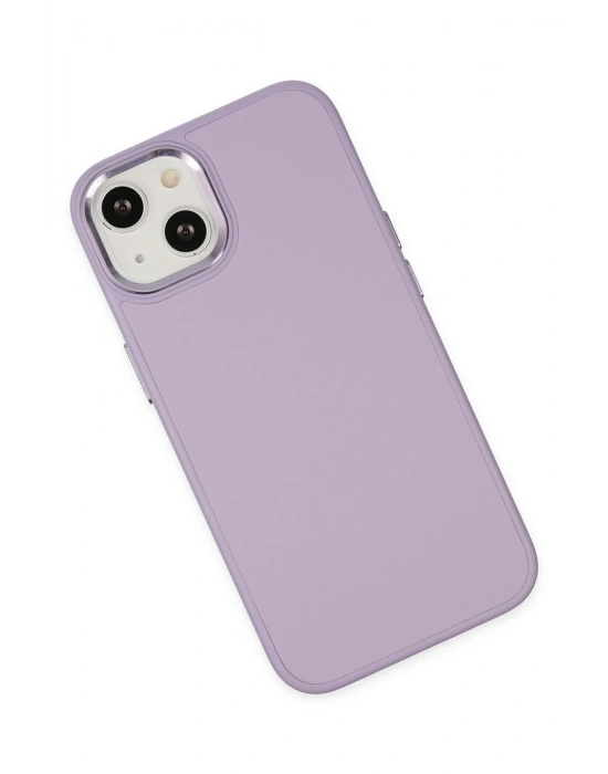 Newface iPhone 14 Plus Kılıf Asya Deri Silikon - Lila