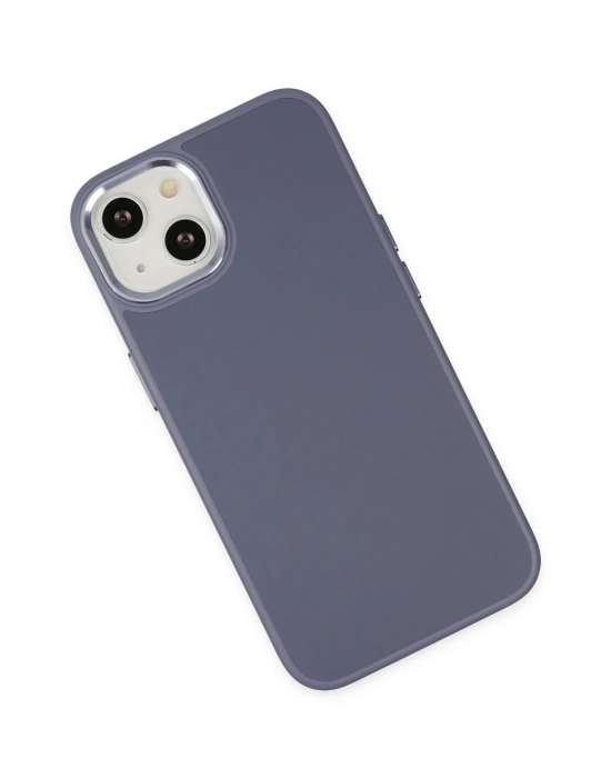 Newface iPhone 14 Plus Kılıf Asya Deri Silikon - Mor