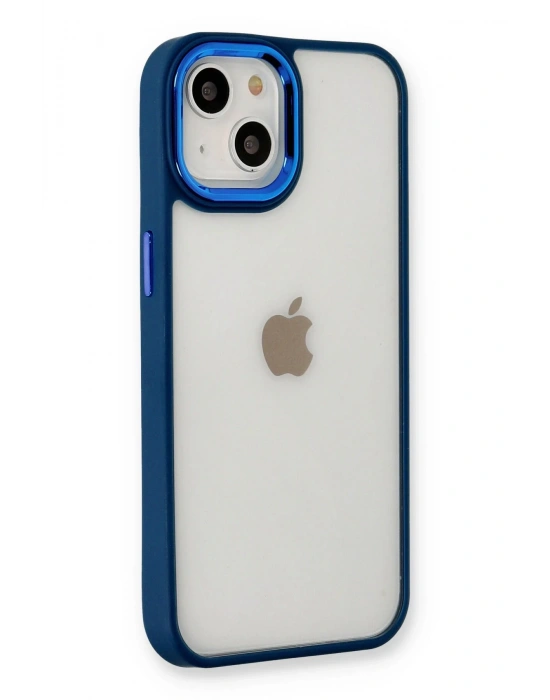 Newface iPhone 14 Plus Kılıf Dora Kapak - Mavi