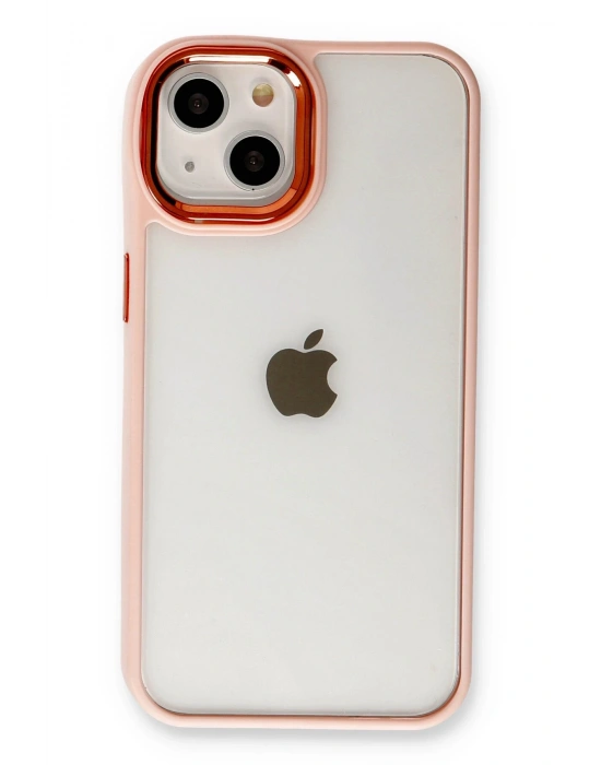 Newface iPhone 14 Plus Kılıf Dora Kapak - Pudra