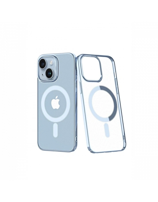 Newface iPhone 14 Plus Kılıf Element Magneticsafe Sert Kapak - Sierra Blue