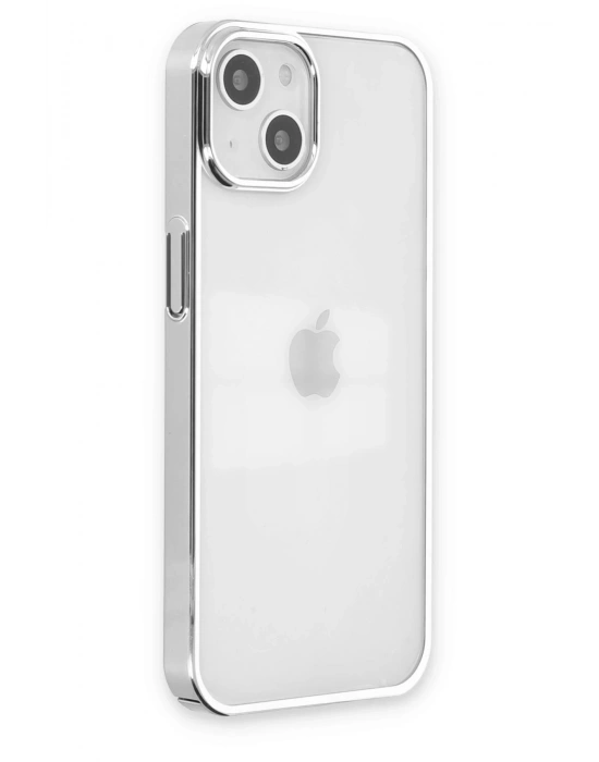 Newface iPhone 14 Plus Kılıf Element Silikon - Gümüş