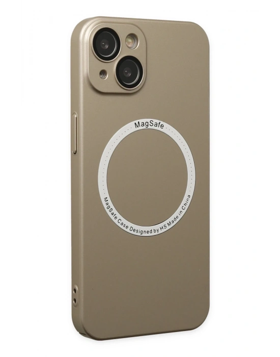 Newface iPhone 14 Plus Kılıf Jack Magneticsafe Lens Silikon - Gold