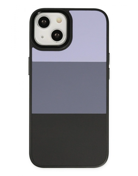 Newface iPhone 14 Plus Kılıf King Kapak - Lila-Siyah