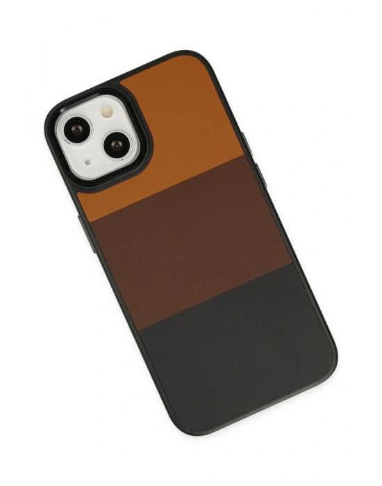 Newface iPhone 14 Plus Kılıf King Kapak - Taba-Siyah