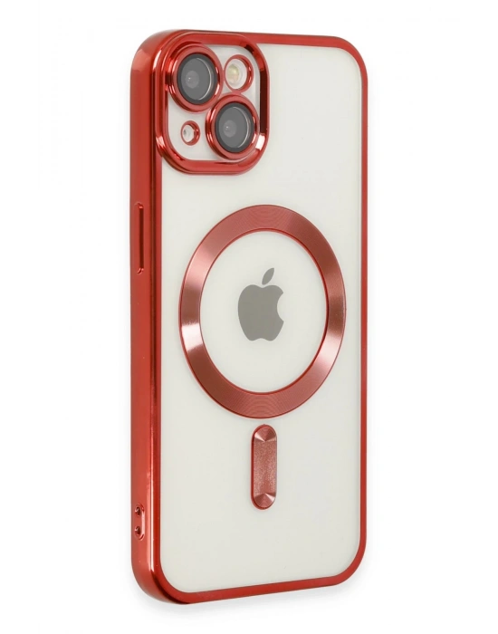 Newface iPhone 14 Plus Kılıf Kross Magneticsafe Kapak - Kırmızı