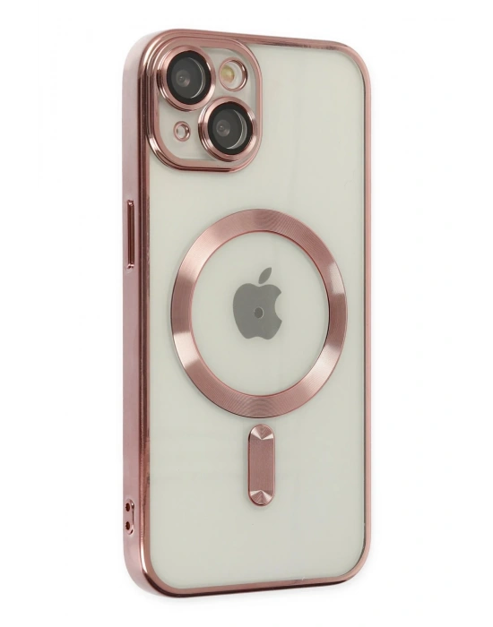Newface iPhone 14 Plus Kılıf Kross Magneticsafe Kapak - Rose
