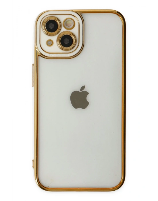 Newface iPhone 14 Plus Kılıf Liva Lens Silikon - Beyaz