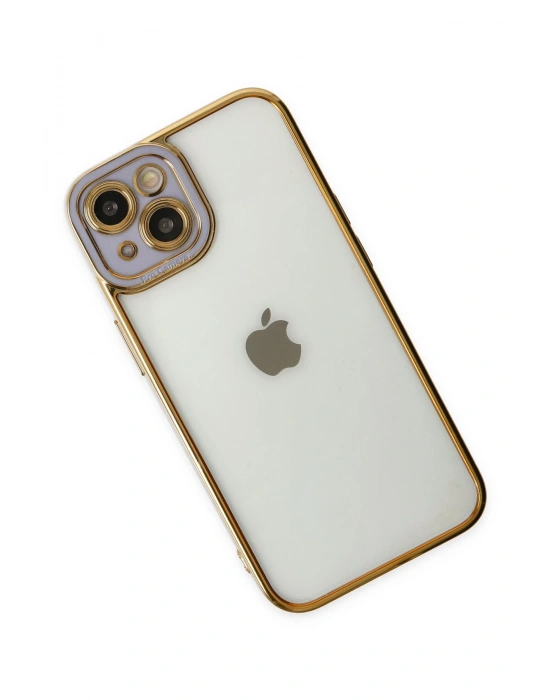 Newface iPhone 14 Plus Kılıf Liva Lens Silikon - Lila