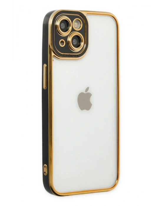 Newface iPhone 14 Plus Kılıf Liva Lens Silikon - Siyah