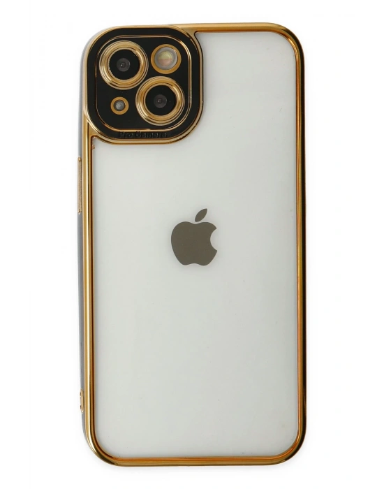 Newface iPhone 14 Plus Kılıf Liva Lens Silikon - Siyah