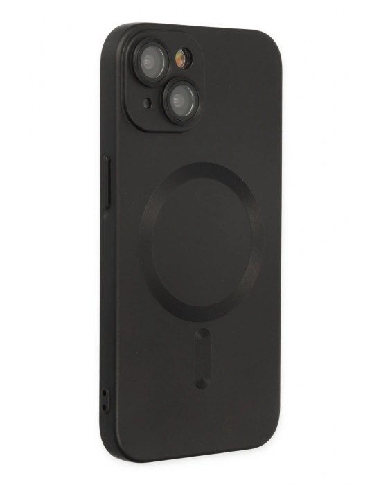 Newface iPhone 14 Plus Kılıf Moshi Lens Magneticsafe Silikon - Siyah