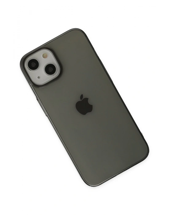 Newface iPhone 14 Plus Kılıf Pc Sert Şeffaf Kapak - Siyah