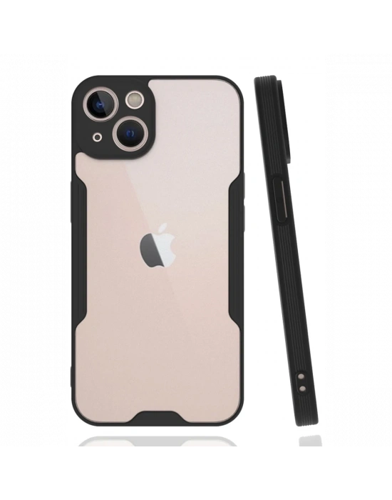 Newface iPhone 14 Plus Kılıf Platin Silikon - Siyah