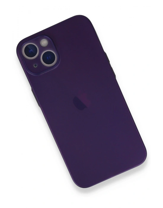 Newface iPhone 14 Plus Kılıf PP Ultra İnce Kapak - Mor