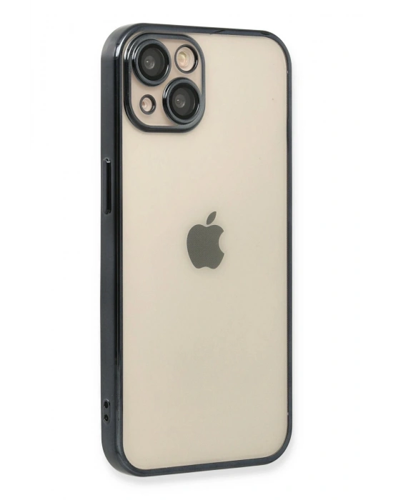 Newface iPhone 14 Plus Kılıf Razer Lensli Silikon - Siyah