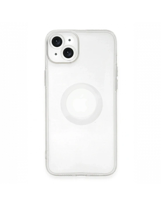 Newface iPhone 14 Plus Kılıf Santa Lens Silikon - Şeffaf