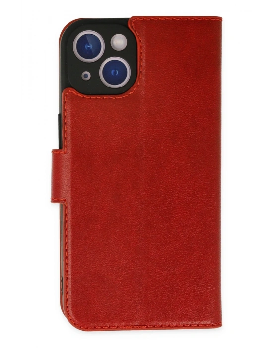 Newface iPhone 14 Plus Kılıf Trend S Plus Kapaklı Kılıf - Kırmızı