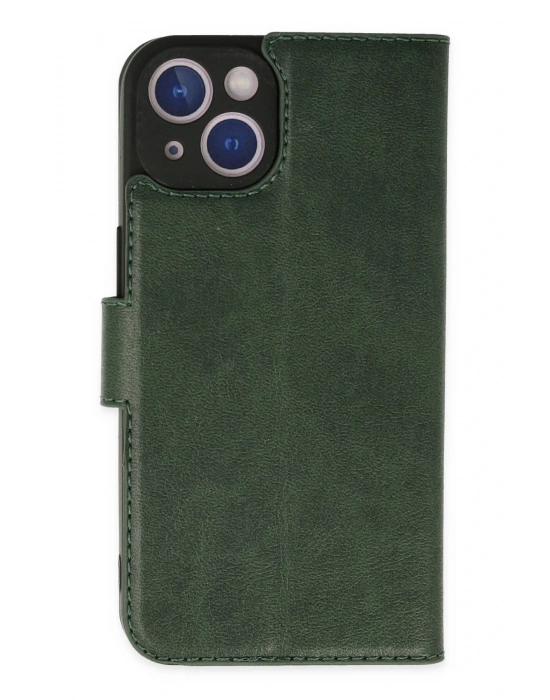 Newface iPhone 14 Plus Kılıf Trend S Plus Kapaklı Kılıf - Yeşil