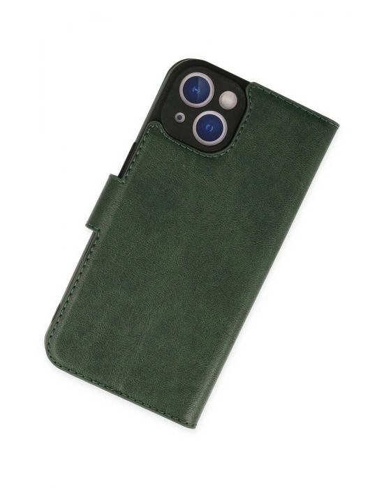 Newface iPhone 14 Plus Kılıf Trend S Plus Kapaklı Kılıf - Yeşil