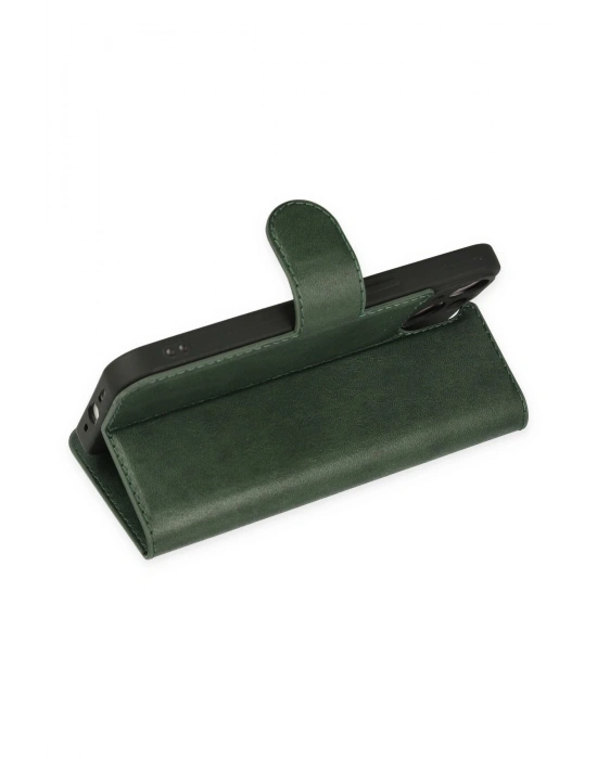 Newface iPhone 14 Plus Kılıf Trend S Plus Kapaklı Kılıf - Yeşil