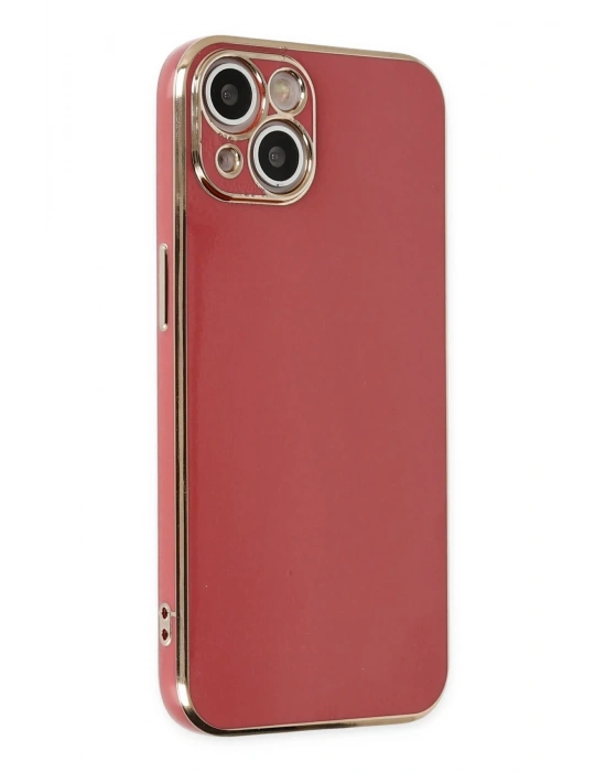 Newface iPhone 14 Plus Kılıf Volet Silikon - Kırmızı