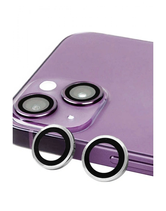 Newface iPhone 14 Plus Raze Metal Kamera Lens - Gümüş