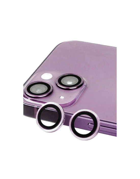 Newface iPhone 14 Plus Raze Metal Kamera Lens - Mor