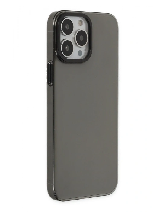 Newface iPhone 14 Pro Kılıf Anka PC Sert Metal Kapak - Siyah