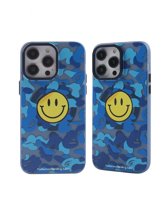 Newface iPhone 14 Pro Kılıf Apollo Magneticsafe Desenli Kapak - Apollo Mavi - 1