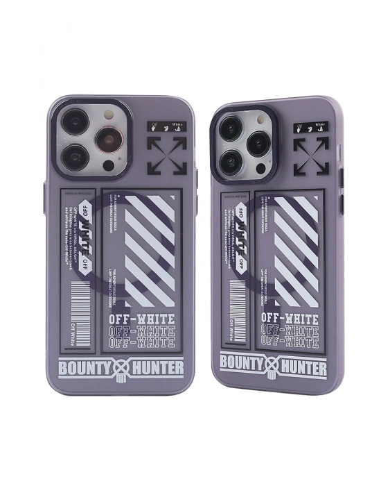 Newface iPhone 14 Pro Kılıf Apollo Magneticsafe Desenli Kapak - Apollo Mor - 1