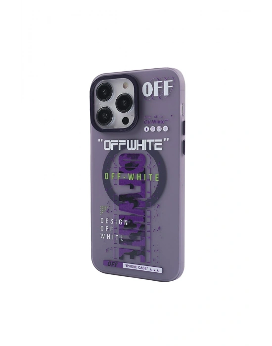 Newface iPhone 14 Pro Kılıf Apollo Magneticsafe Desenli Kapak - Apollo Mor - 3