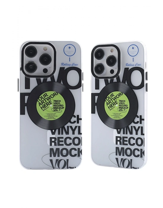 Newface iPhone 14 Pro Kılıf Apollo Magneticsafe Desenli Kapak - Apollo Şeffaf - 5