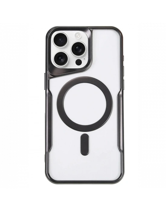 Newface iPhone 14 Pro Kılıf Boyi Magsafe Silikon Kapak - Siyah