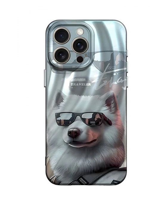 Newface iPhone 14 Pro Kılıf Crew Desenli Kapak - Köpek
